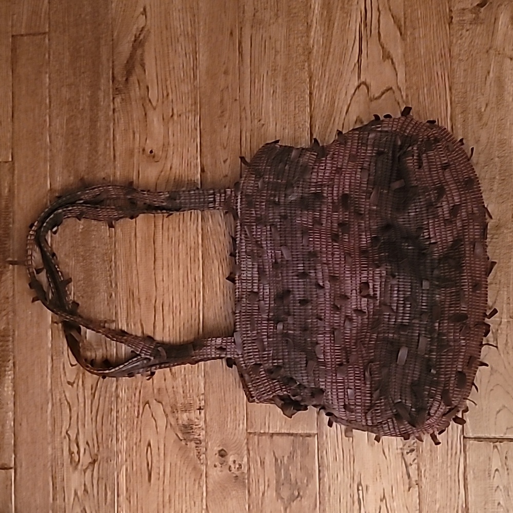 Vintage Narda's Hand Dyed, Hand Woven Hobo Bag